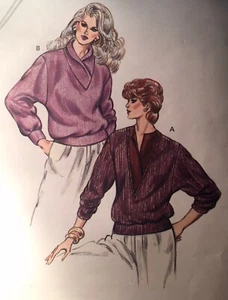 NEW/VINTAGE 'KWICK SEW' LOOSE FIT SWEATER DROP SHOULDER SEWING PATTERN 1381 XS-L - Picture 1 of 2