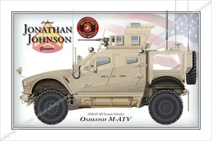 Tank,Oshkosh,MRAP,M-ATV,all,terrain,,Armored,Vehicle,Army,Infantry - Picture 1 of 8