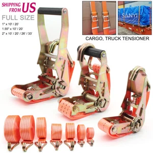 Correas de trinquete para remolque camión correas de amarre de alta resistencia para coche corbata barco - Imagen 1 de 12