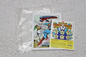 Cómics de colección 1980 Post Cereal Premium/DC - cómic de Superman con violonchelo/tarjeta de juego - Imagen 1 de 10