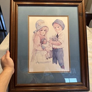 JAN HAGARA Signed 1977 LITHOGRAPH PRINT FRAMED & Double Matted - Picture 1 of 8
