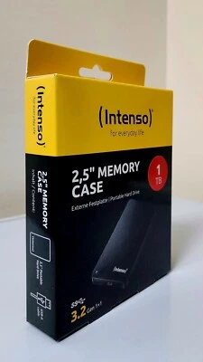Intenso 6023560 1TB USB 3.0 2.5" External Hard Drive Black 1000 GB Memory Drive - Image 1 of 4