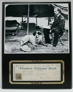 Expositor de cheques firmado reproducción George Custer - Imagen 1 de 3