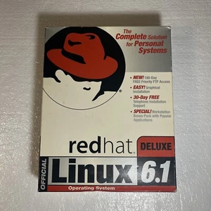 Red Hat Official Linux Deluxe 6.1 Operating System Manufacturer - Picture 1 of 3