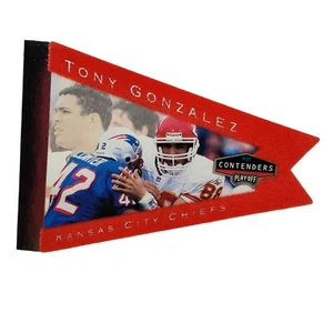 1998 Playoff Contenders Pennants | Registered Exchange | Tony Gonzalez | #'d /51 - Picture 1 of 3