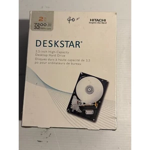 Hitachi Deskstar 2TB Internal Hard Drive 7200 RPM 3.5-inch HDD - Picture 1 of 4