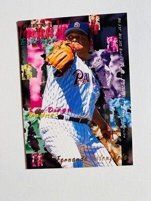 1995 FLEER #U-190 FERNANDO VALENGUELA NM-MT MLB BASEBALL CARD - Image 1 of 2