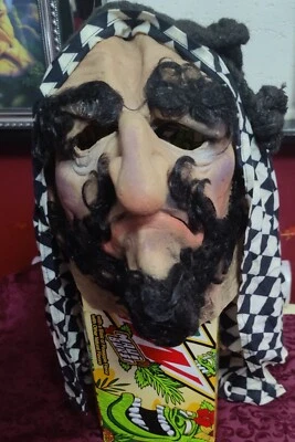 Vintage Middle Eastern Male Mask Halloween West Germany Costume Mask - Image 1 of 4