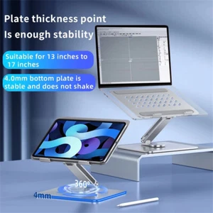 Adjustable Folding Laptop Stand Notebook Bracket Portable Notebook Tablet Holder - Picture 1 of 14