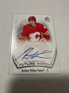 2021-22 SP Authentic Future Watch Auto #123 Matthew Phillips /999 - Picture 1 of 2