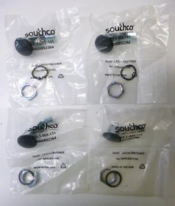 Southco E5-1-005-131 Quad Latch Fastener, Slotted Recess, 24mm Grip, Lot of 4 - Picture 1 of 3
