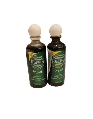 2x Batherapy  Liquid Original Formula Natural Mineral Bath, Bath Away Pains 16oz - Image 1 of 3
