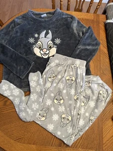 NEU Damen Misses XL 16 18 Disney PULLOVER Hase Häschen grau flauschige Nachtwäsche Socke - Bild 1 von 4