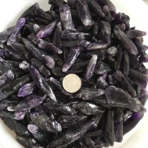 50g Natural Purple Amethyst Point Quartz Crystal Rock Stone Mineral Specimen - Picture 1 of 3