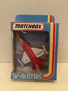 Vintage 1981 Matchbox Skybusters SB-24 F16 USAF Unpunched, Brand New In Box