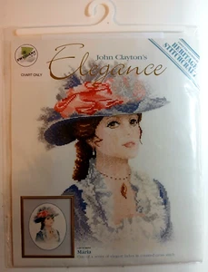 John Clayton's Elegance Maria Cross Stitch "CHART ONLY" - Picture 1 of 6