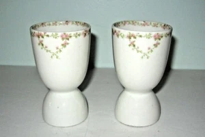WM. Guerin & CO. Limoges France Pair Of 2 Egg Cups - Picture 1 of 8