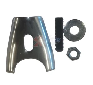 Chevy Competition Distributor Hold Down Clamp Set Chrome 1963 and Newer Chevy V8 - Bild 1 von 3