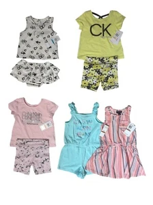 Calvin Klein Baby/Toddler Girls 2-PC Shorts Set or Romper & Dress; 6/9M- 4T NWT - Picture 1 of 17