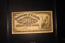 1900 Dominion of Canada 25 cent Shinplaster Boville