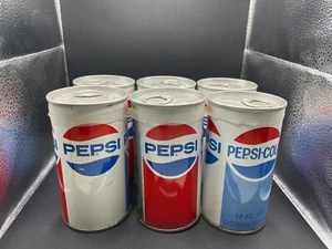 Vtg 1970s Diet Pepsi Cola 6 Pack Unopened Empty Steel Soda Can Factory Error - Picture 1 of 24