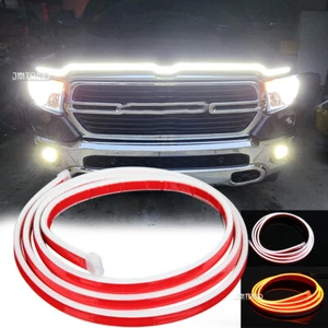 For Ram 1500 2500 95" Dynamic Scan Start Up Car LED Hood Light Strip Turn Signal - Picture 1 of 15
