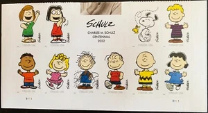US Stamp Sct#5726-5735 Charles M Schulz forever 1 block of 10PC MNH - Picture 1 of 2