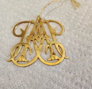 Virginia Metalcrafters Messing Thomas Queen Anne Weihnachtsschmuck Williamsburg - Bild 1 von 3