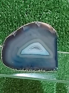 Cristal curativo independiente pulido ágata azul geoda roca - pequeño 7,5 cm - 281 g - Imagen 1 de 7
