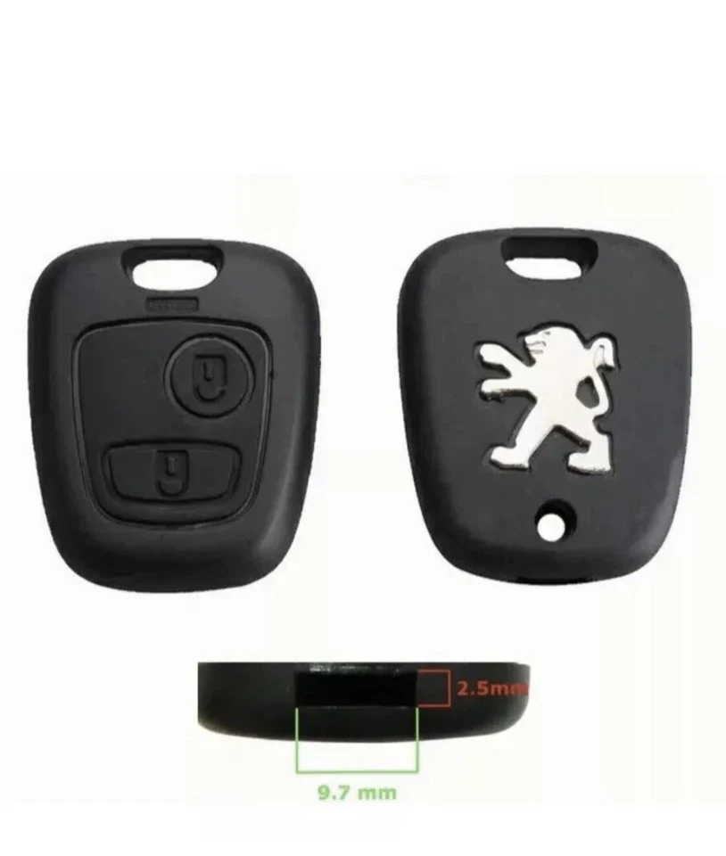 GUSCIO CHIAVE TELECOMANDO PEUGEOT ATTACCO CON LAMA A PUNTA VEDI MISURA - Image 1 of 1