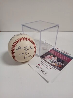 Walt Dropo & Sam Jethroe Roy 1950, 1956 béisbol doble firmado JSA ** # Foto 1 de 4