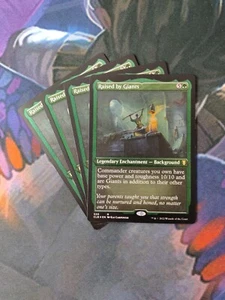 Raised by Giants x 4 - Foil Etched | 7% Off 2+ | Baldur's Gate | NM MTG - Picture 1 of 1