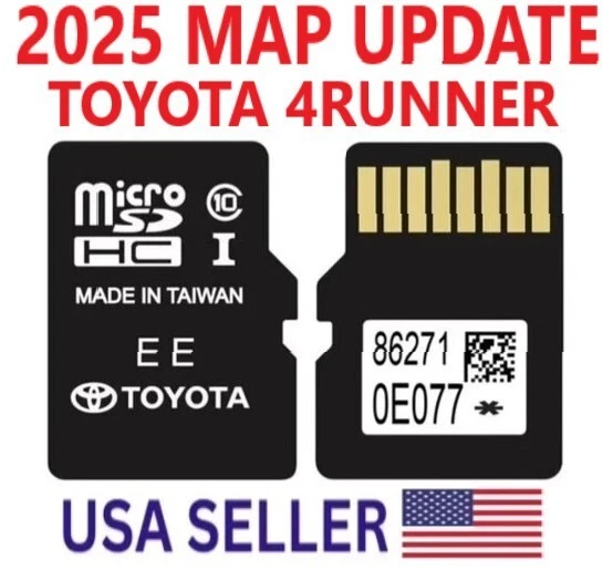 TOYOTA 4RUNNER GPS UPDATE 2025 NAVIGATION MICRO SD CARD OEM 86271 0E077 USA/CA - Image 1 of 2