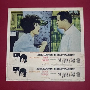 (2) Carteles originales de tarjeta de vestíbulo de 11x14 IRMA La DOUCE (1963) #2 y #7 - Imagen 1 de 5