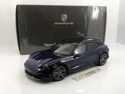 Dealer 1:18 Porsche Taycan Turbo S Cross Turismo(Blue) Minichamps WAP0217830M002 - Image 1 of 4