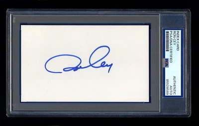 RON CEY SIGNED MINT INDEX CARD PSA/DNA AUTO LOS ANGELES DODGERS 1981 WSC MVP - Image 1 of 2