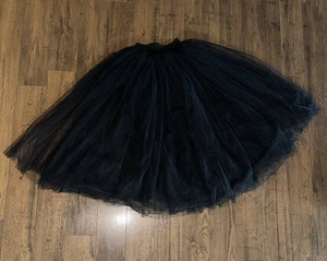 Falda Midi Globo Tul Negra 3 Capas Talla XS/S Cintura Elástica - Imagen 1 de 10