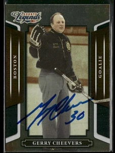 2008-09 Sports Legends Gerry Cheevers Auto Boston Bruins #54 - Picture 1 of 2