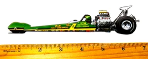 Ted Wolf REVELL'S JADE GRENADE 1974 Dragster Die Cut Profile Decal Sticker - Bild 1 von 1