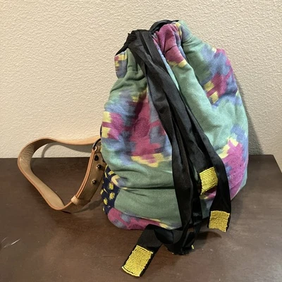 Anthropologie Jasper & Jeera BoHo Tribal Cuentas Grande, Cuero Lona Bolso de Mano  Foto 1 de 4