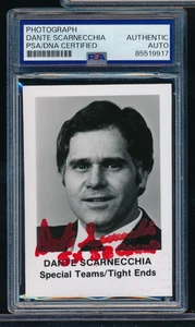 1986 Dante Scarnecchia press photo Signed Auto autograph PSA/DNA w/ SB inscip - Picture 1 of 2