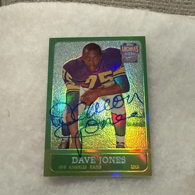 Dave Deacon Jones 2001 Topps Archives Reserve Rookie Reprint Auto Autograph - Image 1 of 2