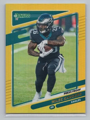 2021 Donruss #109 Miles Sanders Press Proof Premium - Image 1 of 2