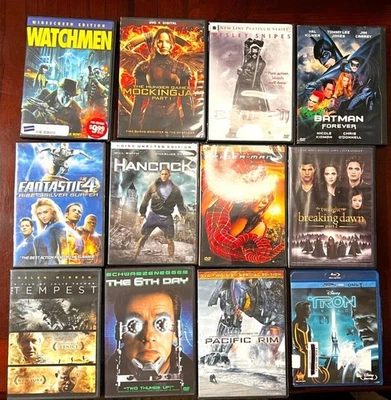 Watchmen, Blade II, Tron, Pacific Rim, 6th Day, комплект DVD SpiderMan лот из 12 - Изображение 1 из 4