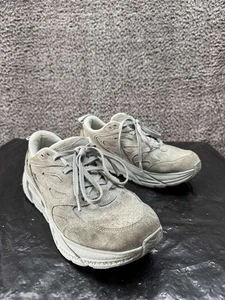 Hoka One One Clifton L Suede Trainers Limestone 1122571-LLTN Unisex Size M9/W10 - Picture 1 of 13