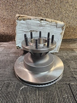 Conjunto de rotor y buje de freno delantero ventilado Bendix PRT5840 para Ford serie E 2008-19 Foto 1 de 4