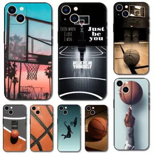 Case For iPhone 15 Pro Max 14 11 12 13 XS XR 7 8 Basketball Pattern Phone Cover - Picture 1 of 23