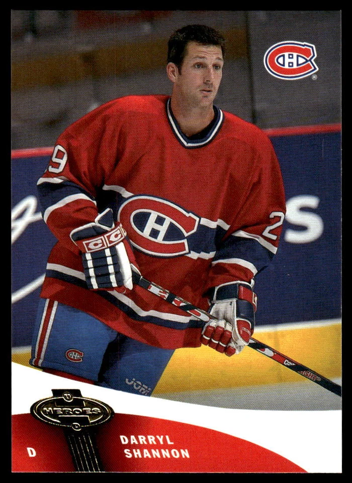 2000-01 Upper Deck Heroes #65 Darryl Shannon Montreal Canadiens Hockey Card - Image 1 of 2
