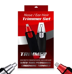 1 PC Man Woman Nose Hair Trimmer Ear Nose Neck Eyebrow Trimmer RED or SILVER - Picture 1 of 1