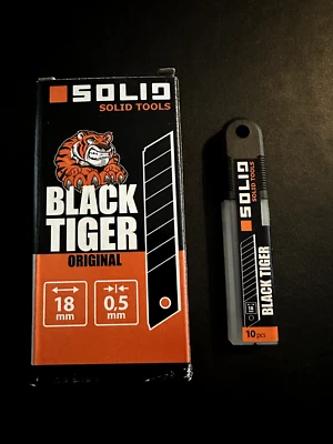 Abbrechklingen 18mm schwarz Ersatzklingen für Cuttermesser scharf Set 100ST - Bild 1 von 2